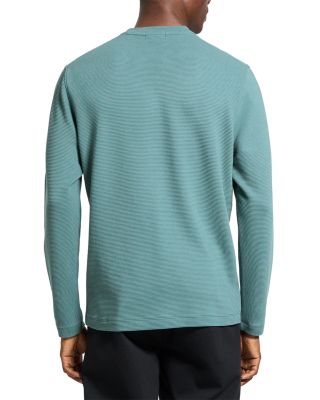 Delroy in Studio T Jacquard Relaxed Fit Long Sleeve Tee