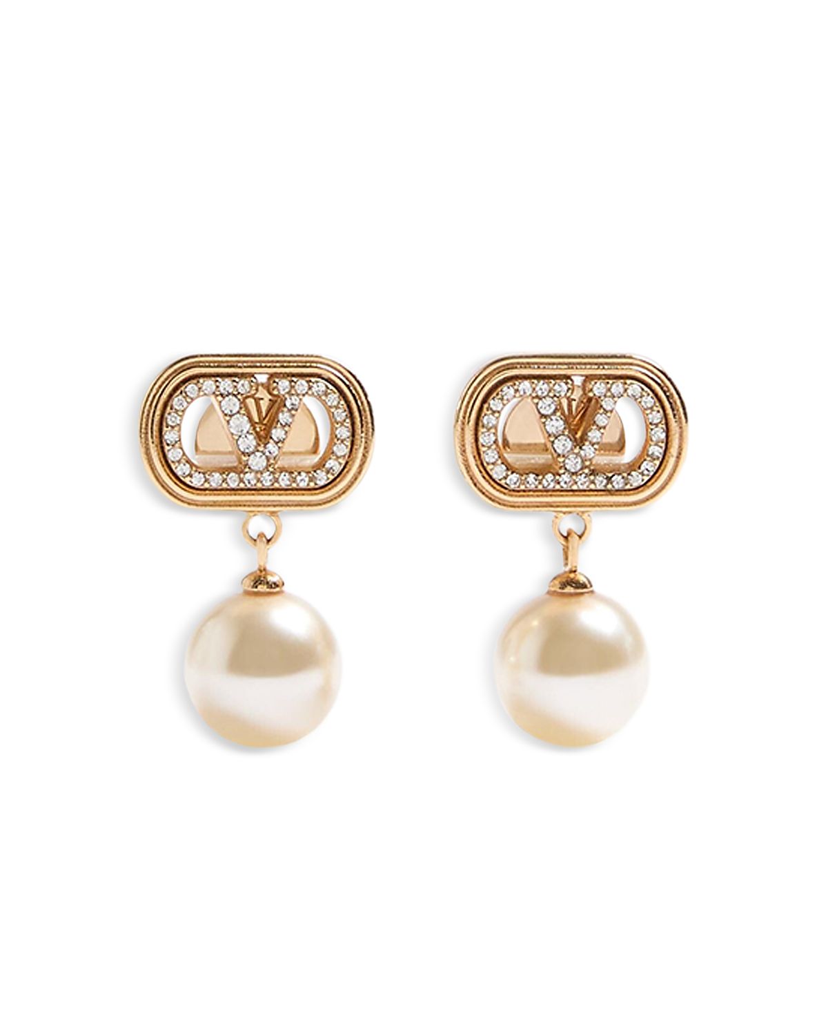 Valentino Garavani VLogo Signature Drop Earrings, 0.8L