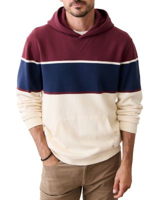 Relaxed Fit Color Block Fleece Hoodie