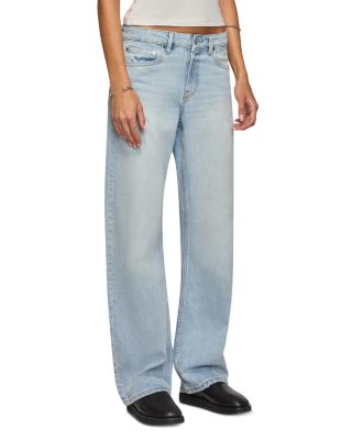 Alida High Rise Loose Bowed Jeans in Sanctuary