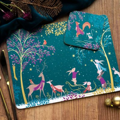 Sara Miller Woodland Tales Coasters, Set of 4