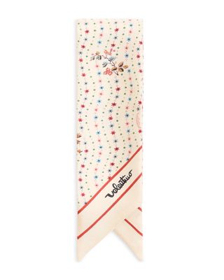 Bandeaux Flower & Star Silk Scarf