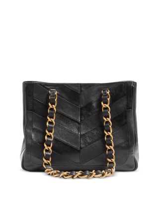 Laseine Small VLogo Leather Tote Bag