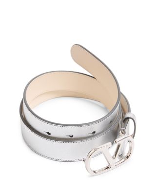 Belt H. 30 Women's White Leather Belt