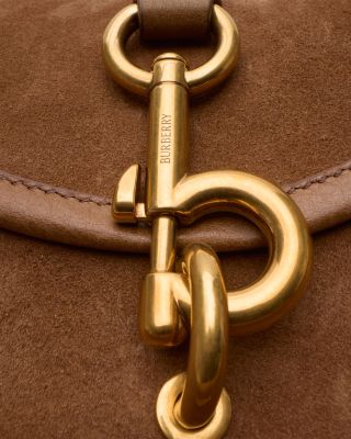 B Clip Mini Suede Messenger Bag