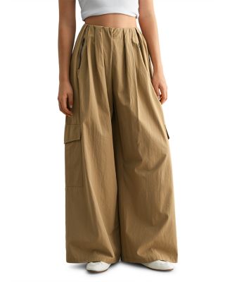 Front Zip Flap Patch Pocket Pants