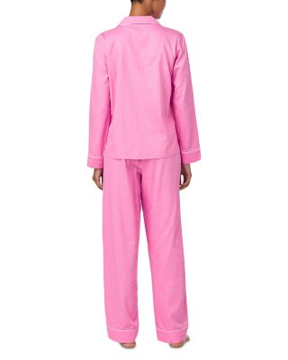 Long Sleeve Notch Collar Long Pant Pajama Set