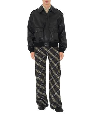 Leather Bomber Jacket