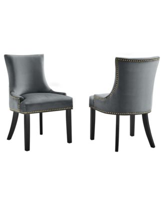 Marquis Performance Velvet Dining Chairs, Set of 2