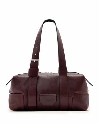 Ares Grained Leather Shoulder Bag