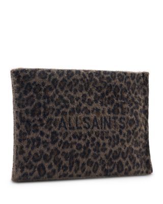 Izzy Leopard Print Zip Clutch