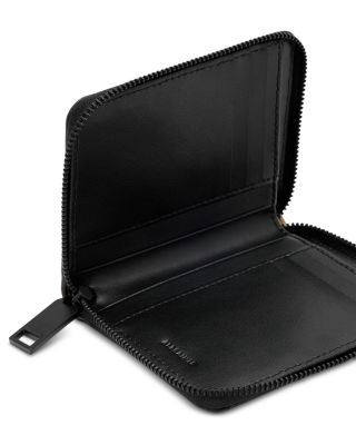 Lena Hex Metallic Leather Zip Wallet