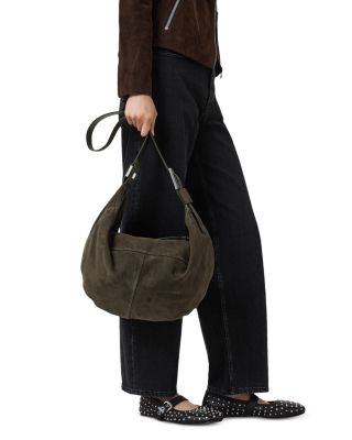 Luna Suede Shoulder Bag