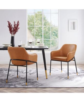 Jovi Faux Leather Dining Chair Set of 2