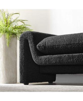 Waverly Boucle Fabric Bench