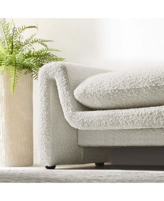 Waverly Boucle Fabric Bench