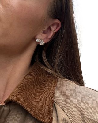 Kali Cubic Zirconia Heart Stud Earrings