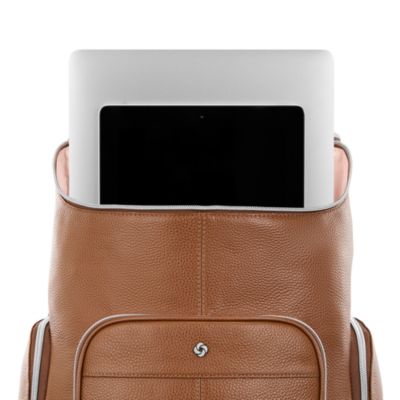 Mobile Solution 2 Leather Deluxe Backpack