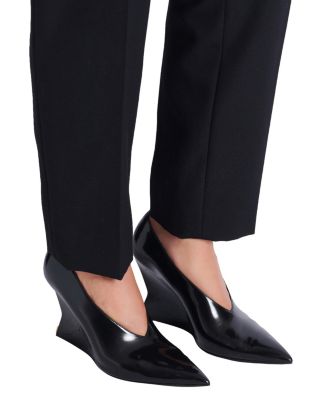 Women's Shiny Wedge Pumps