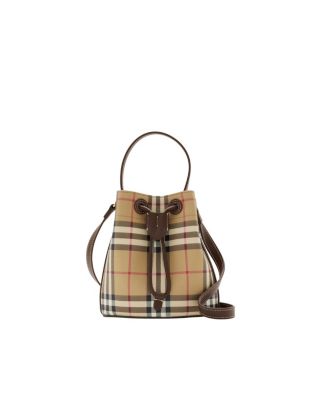 Mini Check Bucket Bag