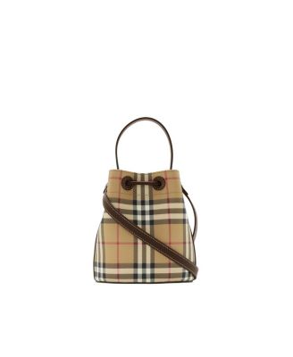 Mini Check Bucket Bag