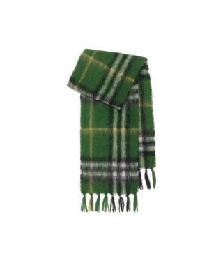  Check Mohair Wool Scarf
