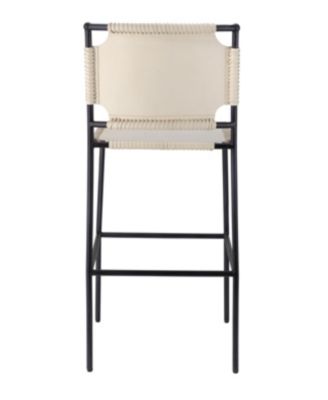 Asher Leather Bar Stool