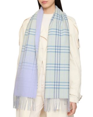  Gradient Check Cashmere Scarf
