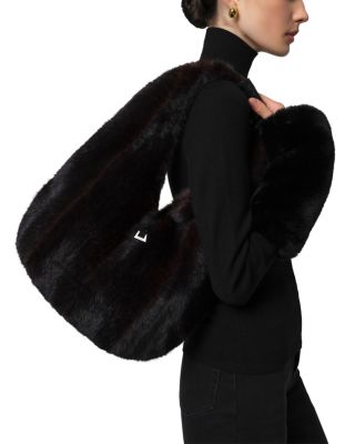 Colette Shaved Faux Mink Bag