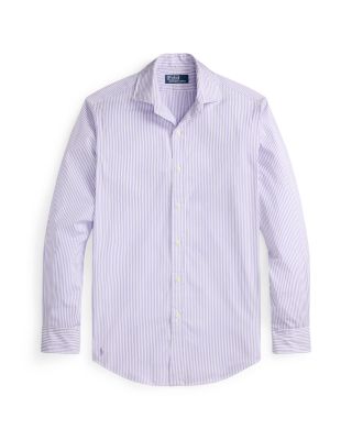 Classic Fit Striped Poplin Shirt