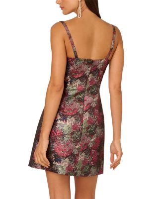 Metallic Jacquard Mini Dress