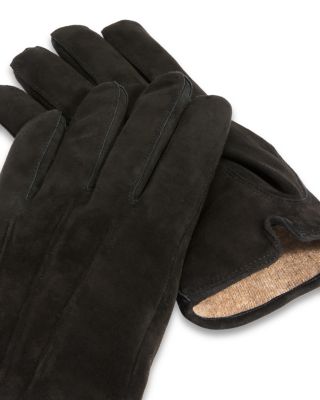 Three-Cord Suede Gloves - Exclusive
