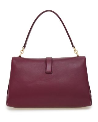 Front Flap Small Leather Handbag