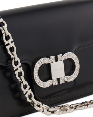 Double Gancini Mini Chain Bag