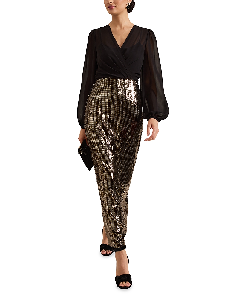 Phase Eight Aniya Sequin Maxi Dress