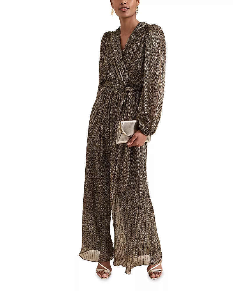 Phase Eight Alli Gold Jumpsuit