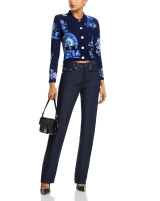 Osiris Jacquard Collared Cardigan