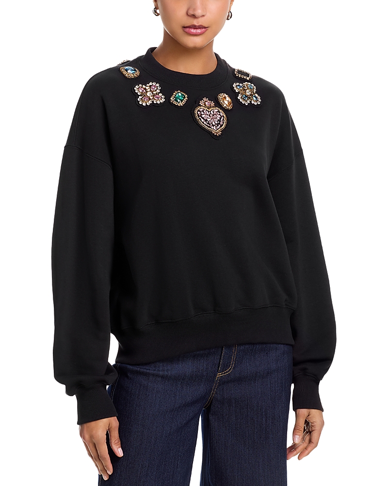 Cinq a Sept Brandy Baroque Patches Pullover