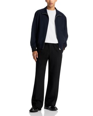 Wool Zip Blouson Jacket