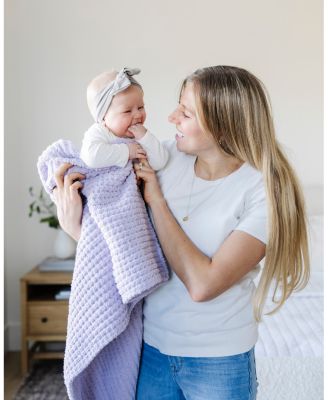 Waffle Knit Receiving Blanket