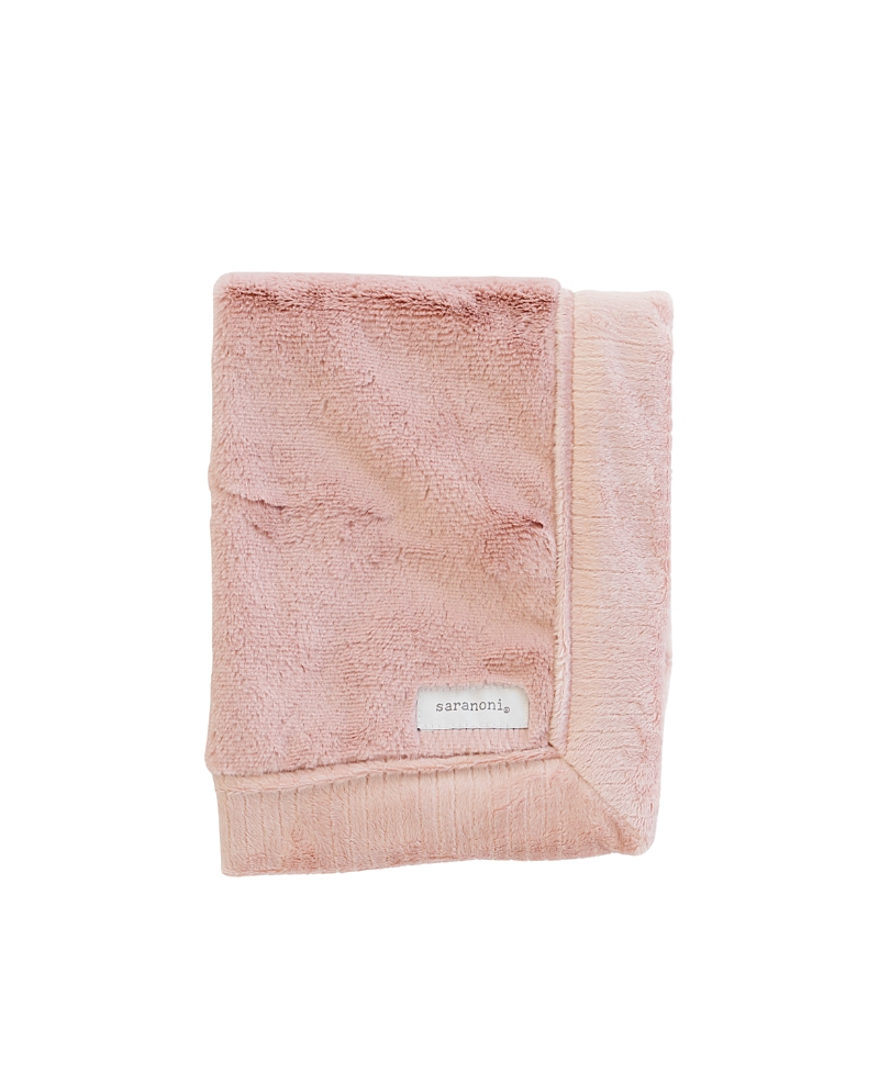 Saranoni Lush Mini Blanket In Pink