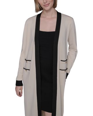 Contrast Trim Cardigan