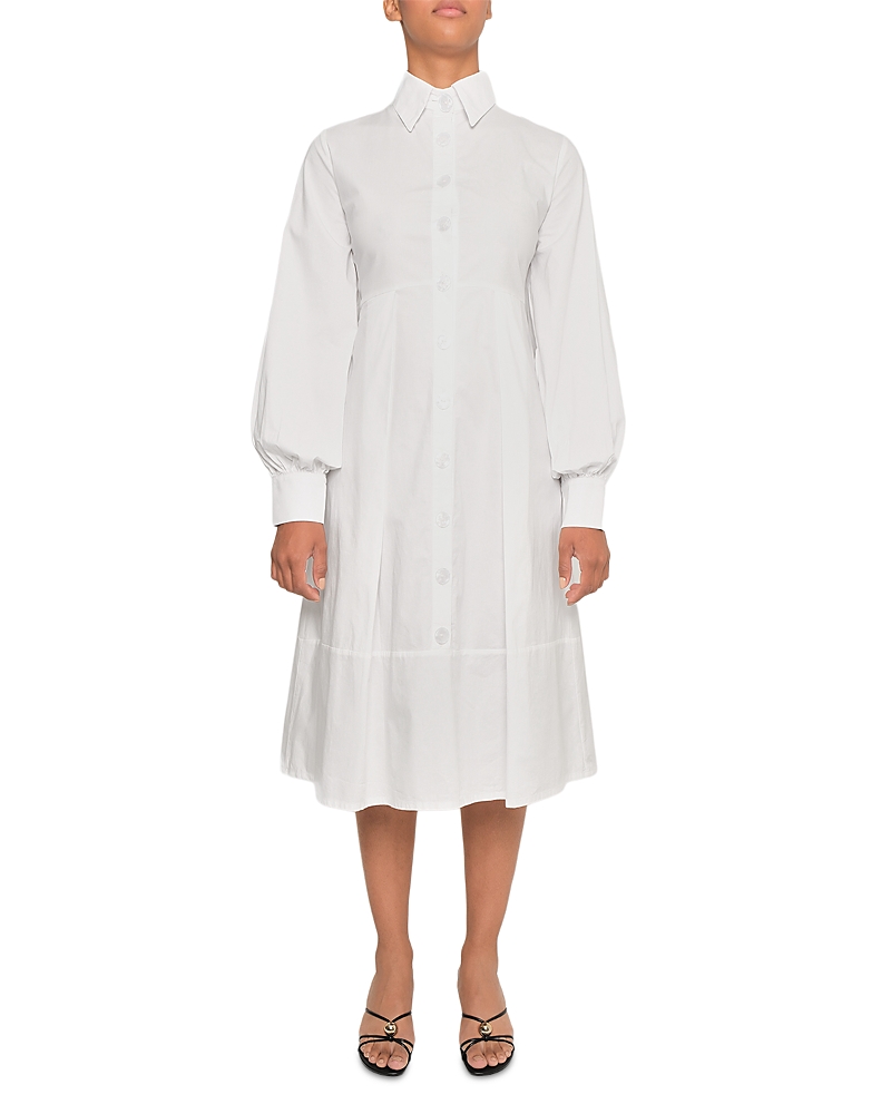 The Lulo Project The Order Shirtdress In White