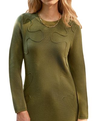 Applique Knit Maxi Dress