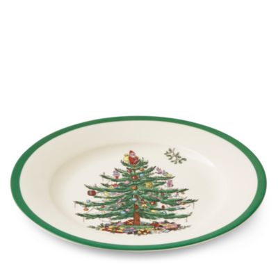 Christmas Tree Salad Plates, Set of 4