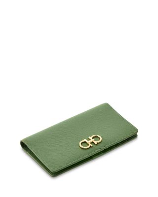 Gancini Leather Continental Wallet 