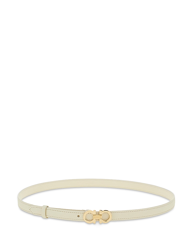 Ferragamo Gancini Fixed Leather Belt