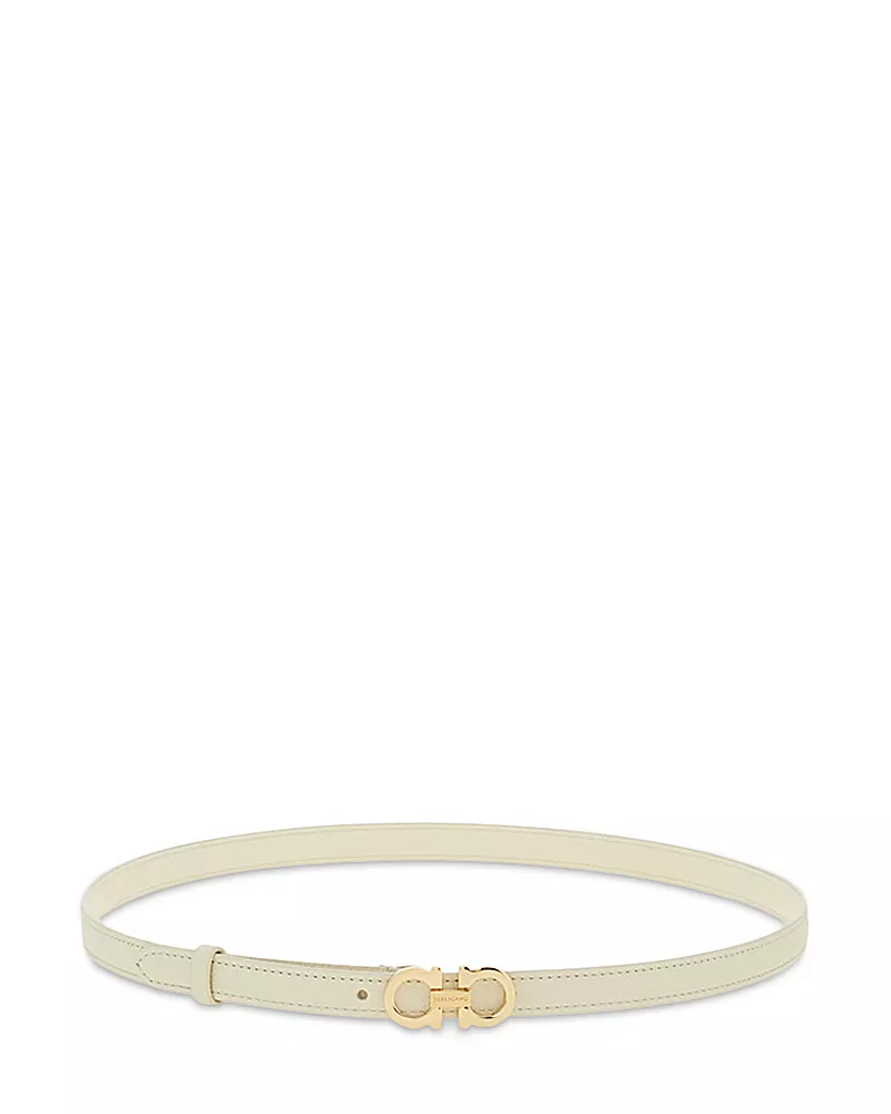 Ferragamo Gancini Fixed Leather Belt