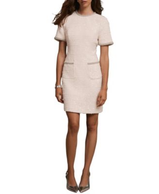 Women's Sequin Boucle Mini Dress