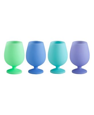 Stemm Silicone Unbreakable Wine Glasses - Set of 4